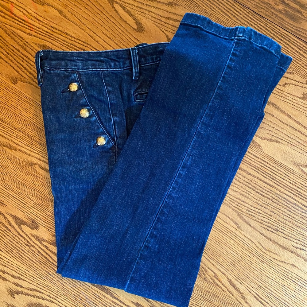 Ralph Lauren Denim jeans women’s size 6 brass buttons pockets